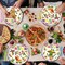 96 Pieces Fiesta Party Tableware Set – Mexican Theme Disposable Plates, Napkins, and Colorful Forks for Cinco de Mayo Party, Taco Night, Birthday, or Fiesta Celebration, Serves 24 Guests